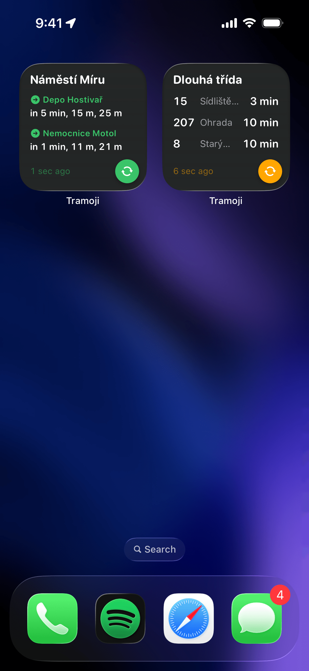 Widgety a Live Activities