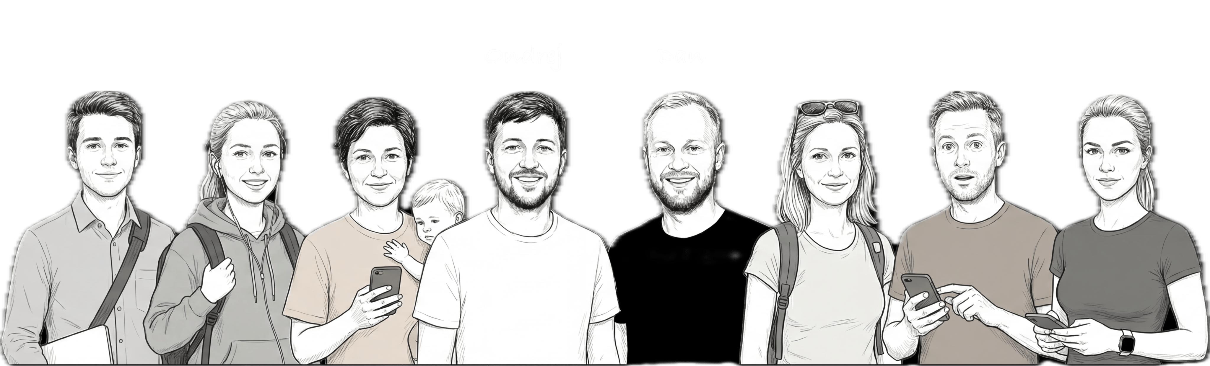 Lidé používající Tramoji